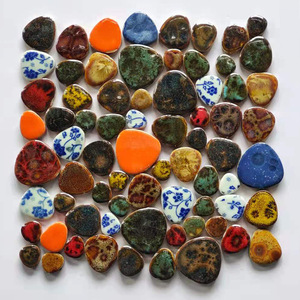 Gran oferta, <span class=keywords><strong>azulejos</strong></span> de mosaico de cerámica DIY, piedra libre Irregular, Guijarro hecho a mano, sala de estar de Hotel, 10mm de espesor, resistente al agua, 5 años - Product Image 5