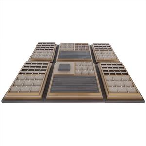 Expositor de Joyería de Terciopelo Jade, Bandeja Premium para Pulseras, Pendientes y Collares, Accesorio para Vitrinas - Product Image 1