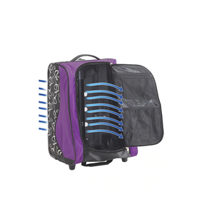 Sac à patins à glace avec roulettes, porte en maille, poches pour accessoires et ventilation à flux continu avec système de cadre pliable - Product Image 3