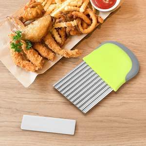 Cuchillo Ondulado Multifuncional de Acero Inoxidable Personalizable para Papas Fritas, Chips y Cortador de Patatas Onduladas - Product Image 5
