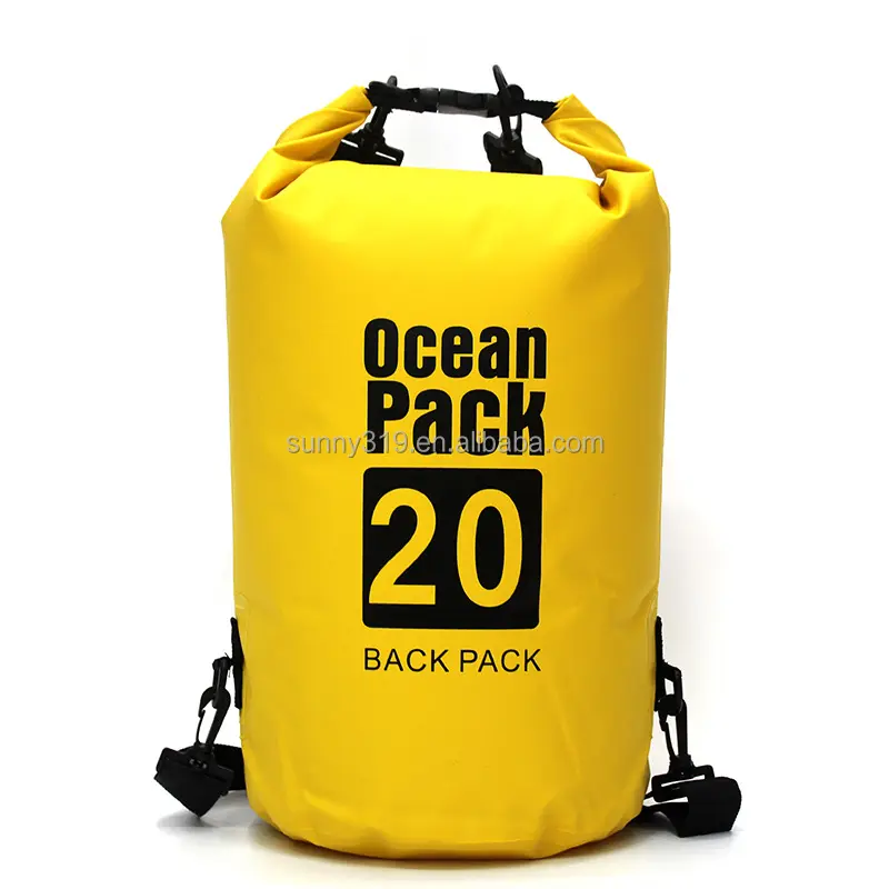 Outdoor Wholesale Ocean Pack 5l 10l 15l 20l galleggiante canottaggio pesca nuoto 500d Pvc Ocean Pack borsa impermeabile impermeabile