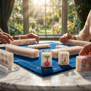 Jeu de <span class=keywords><strong>Mahjong</strong></span> chinois tendance pour adultes avec tuiles durables, étui portable, jeu de société familial, très populaire <span class=keywords><strong>en</strong></span> <span class=keywords><strong>ligne</strong></span> - Product Image 4