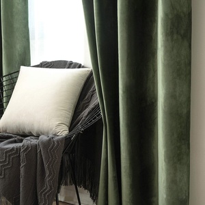 <span class=keywords><strong>Tende</strong></span> in <span class=keywords><strong>velluto</strong></span> Bindi <span class=keywords><strong>verde</strong></span> oliva elegante con Grommet da teatro a prova di freddo per stanza insonorizzata <span class=keywords><strong>tende</strong></span> oscuranti - Product Image 5