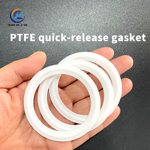 100% Trinh Nữ phẳng PTFE tùy chỉnh Gasket con dấu mòn tri-kẹp ferrule miếng đệm trong hình dạng khác nhau Chống ăn mòn - Product Image 2