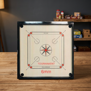 Planche de carrom d'entraînement de jeu d'intérieur sur mesure de taille moyenne en bois jeu de société en bois planche de carrom en bois faite à la main - Product Image 2