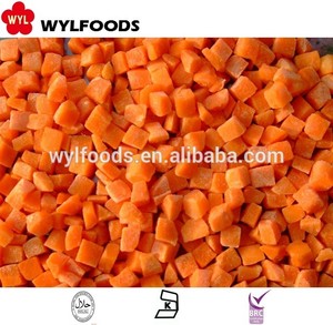 Cà rốt hữu cơ đông lạnh nguyên củ cắt hạt lựu, cà rốt hữu cơ tươi luộc, trái cây hữu cơ trồng trong nhà kính, cà rốt lát đã gọt vỏ - Product Image 3