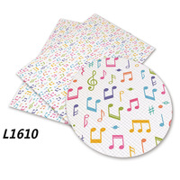 Profession elle benutzer definierte 136 cm 30 cm lustige Musik note Faux PU Leder Stoff 1mm für Haars chleifen Stirnband Sofa Tasche Möbel Stuhl