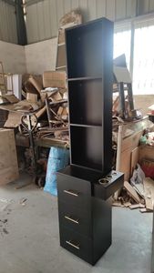 2024 dernières 10 ans de garantie Offre Spéciale classique noir Salon de coiffure Stations de coiffure maquillage Station armoire en <span class=keywords><strong>bois</strong></span> - Product Image 4