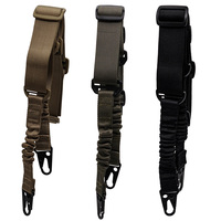 Cinturón Táctico de Dos Puntos para Caza y Camping, Correa de Nylon de 38mm, Arnés Táctico