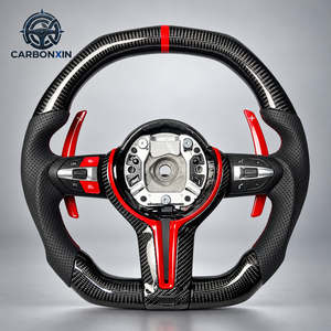 Volant de voiture directement de l'usine pour modèles M5/M2, design sportif en fibre de carbone et cuir, Plug & Play, personnalisable - Product Image 1