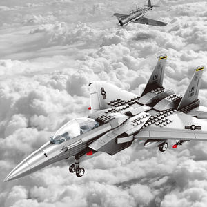 Wange 4004 F-15 Eagle Fighter, Modelo de Avión de Combate, Compatible con Bloques de Partículas Pequeñas, Ladrillos, Juego de Construcción Educativo para Niños, Juguetes - Product Image 3
