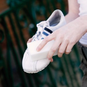Éponge effaceuse toutes surfaces extra épaisse, nettoyant universel <span class=keywords><strong>magique</strong></span> pour cuisine, <span class=keywords><strong>cuir</strong></span>, voiture, acier, meubles - Kits d'entretien des chaussures - Product Image 1
