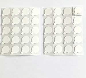 Points adhésifs ronds transparents blancs sur mesure en acrylique, double face, avec colle nano - Product Image 4