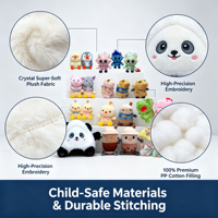 Peluche mini animaux assortis doux, breloque de sac, prix pour machine d'arcade de centre commercial, articles en stock de fournisseur direct