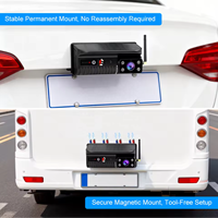 Caméra de recul solaire sans fil IPoster avec base magnétique, alimentée par batterie, moniteur DVR 7 pouces et mode veille pour camping-car, caravane, fourgonnette