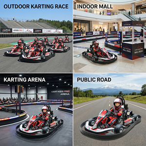 Karting à essence professionnel pour enfants avec moteur GX160 pour jeu parent-enfant, course tout-terrain, vitesse maximale réglable - Product Image 5