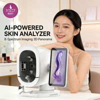 Mesin Analisis Kulit Wajah 3D Bertenaga AI, Colokan EU, Kontrol WiFi iPad, Alat Analisis Wajah Portabel untuk Penggunaan Rumah & Komersial