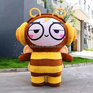 ชุดมาสค็อท<span class=keywords><strong>แมลง</strong></span><span class=keywords><strong>ผีเสื้อ</strong></span>ผึ้งเป่าลมขนาด2ม./2.6ม. เครื่องแต่งกายเทศกาลสัตว์เฮ็กซาพอดคอสเพลย์มาสค็อตคริสต์มาสสำหรับผู้ใหญ่ - Product Image 5