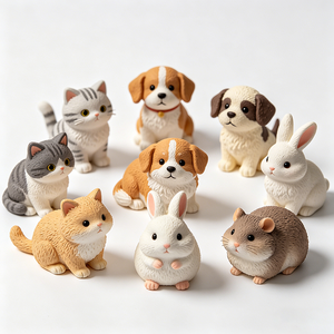 Statuette d'animal en résine, petit <span class=keywords><strong>lion</strong></span> <span class=keywords><strong>roi</strong></span>, pour les cadeaux de fête d'anniversaire et les cadeaux pour les enfants - Product Image 4