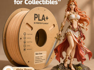 Filamento PLA+ 1.75mm para Impresora 3D, Moldeable a 220°C, Resistente, Color Piel, para Figuras, Compatible con Bambu Lab - Product Image 1