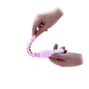 Gratis Aangepaste Doos-Mannen Vibrerende Stok Lange Anale Plug Kralen Siliconen G-Spot Vibrator Massager Seks Sexys Volwassen Speelgoed