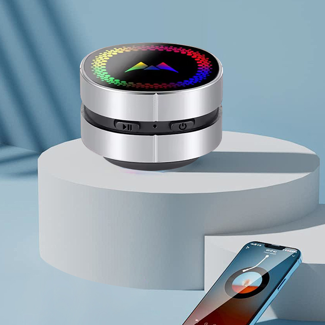 Hot Sale Wireless Mini Speaker Portable Metal Bone Conduction Speaker RGB LED Woofer Mini Bass Custom LOGO Bluetooth Speaker