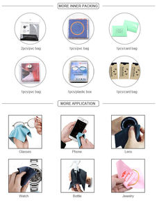 <span class=keywords><strong>Chiffon</strong></span> de nettoyage en microfibre pour <span class=keywords><strong>lunettes</strong></span>, appareils photo, téléphones et écrans d'ordinateur, avec porte-clés - Product Image 5