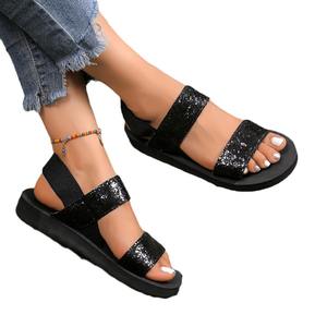 <span class=keywords><strong>Sandali</strong></span> con <span class=keywords><strong>tacco</strong></span> da donna di moda europea americana nuovo abbigliamento estivo da esterno con suola spessa da spiaggia sul mare - Product Image 5