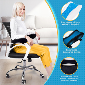Surewalhome làm mát Gel khuỷu tay hỗ trợ đệm cho máy tính, chơi game và bàn ghế Ergonomic làm mát tay vịn miếng đệm ghế cánh tay phần còn lại - Product Image 2