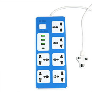 Đa điện mở rộng phổ ổ cắm tiêu chuẩn công suất cao Thông Minh Điện Dải Ổ cắm ổ cắm điện với <span class=keywords><strong>USB</strong></span> 3 cổng - Product Image 3