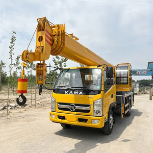 Grúa Hidráulica de Diseño Popular con Pluma Hidráulica, Chasis KAMA de 10 Toneladas para Obras de Construcción - Product Image 2