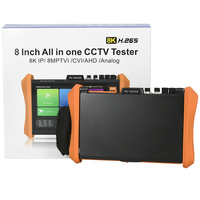 H12-MOVTADHSEF Probador de IPC 8K de Función Completa, Analógico CVI TVI AHD SDI CCTV POE++, Nuevo Puerto SFP de Un Gigabit con Protección de Seguridad