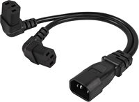 Câble d'extension d'alimentation CA 0,75 mm² C13 vers C14, cordon pour bouilloire électrique, IEC mâle vers femelle