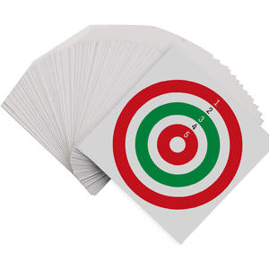 5.5x5.5Inch Red Green Circular <b>Shooting</b> Paper <b>Targets</b> 100pcs Indoor Outdoor Training High Visibility Bullseye Practice Accessory - Product Image 1