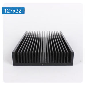 Özel sıyırma makinesi siyah alüminyum profil ısı dağılımı fermuar Fin ısı yutucular soğutucu levha kaynak radyatör ısı emici - Product Image 5