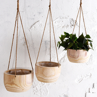 Pots de fleurs en bois pour la décoration de la maison, 12 pièces, plantes murales, vente en gros, sur mesure
