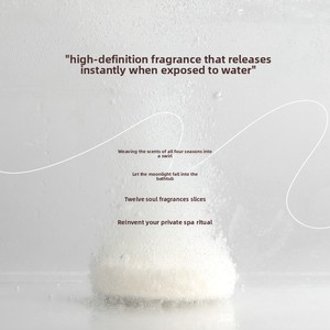 เม็ดฟู่ทำความสะอาดผิวกลิ่นเกลือทะเลข้ามพรมแดน 30 กรัม สำหรับอาบน้ำ อโรมาเธอราพี ขัดผิว กลิ่นหอมสำหรับโรงแรม หมายเลขรุ่น - Product Image 4