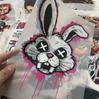 Transferencias DTF al por mayor para Halloween: Esqueleto, Calabaza, Bruja, Gato Negro. Parches termoadhesivos personalizados a granel para impresión en camisetas.