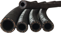 Tuyau de carburant industriel en gros d'usine 1/4\", tuyau d'air de super compresseur, tuyau de vapeur, noir, NBR, caoutchouc flexible, 6 mm, coupe lisse