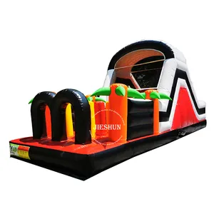 Ngoài Trời Bouncy Castle Bò Trượt Inflatable Obstacle Course Trò Chơi Thiết Bị