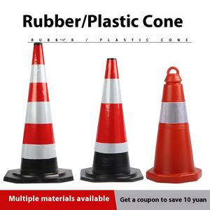 Barrière routière en plastique cône trafic pour pas de stationnement Restrictions de stationnement Installation essentielle pour la route - Product Image 5