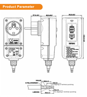 Prise de sécurité standard européenne 220v~250v, prise RCD 16A, protection contre les fuites, protection contre les surtensions, IP54, prises détachables, GS EMC RoHS