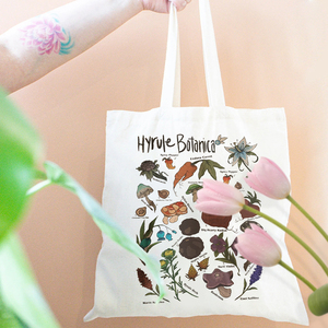 Borsa a tracolla personalizzata in tela con motivo vintage Hyrule <span class=keywords><strong>Botanica</strong></span>, borsa da viaggio riutilizzabile da donna con logo - Product Image 1