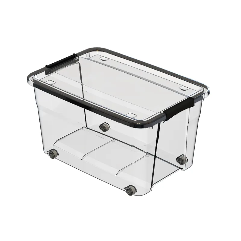 0303 New design transparent clear pp plastic containers storage boxes for clothing storage