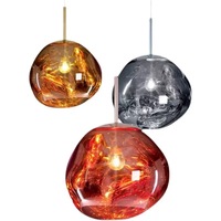 Lustre LED moderne en acrylique en forme de globe anti-éblouissement pour salon