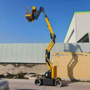 מעלית זרוע מפרקית חשמלית קומפקטית, ניידת וקלת משקל, גובה עבודה 15.8 מטר, כושר נשיאה 230 ק\\\"ג, מתאימה למשאית/טנדר. - Product Image 4