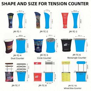 Comptoir de promotion publicitaire pliable en aluminium, modulaire et portable - Product Image 2