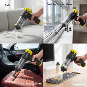 Aspirateur haute puissance 17000Pa pour voiture, aspirateur à main sans fil, dépoussiéreur d'air, aspirateur de voiture portable rechargeable - Product Image 5