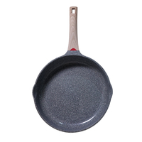 Set panci penggorengan aluminium antilengket 24cm untuk restoran desain klasik bahan logam