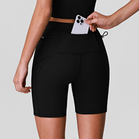 Shorts de compression personnalisés pour le cyclisme et la course à pied, pour femmes, avec effet push-up, haute élasticité, pour l'entraînement sportif et le marathon, avec poche arrière